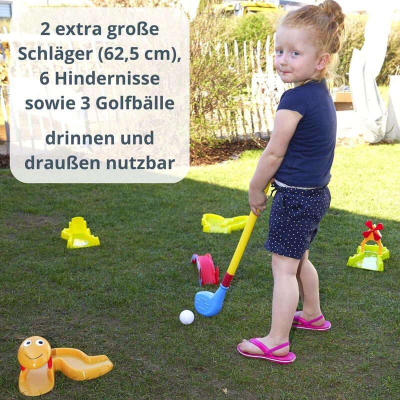 Mini Golf Spiel für Kinder, robuster Kunststoff, für Indoor & Outdoor