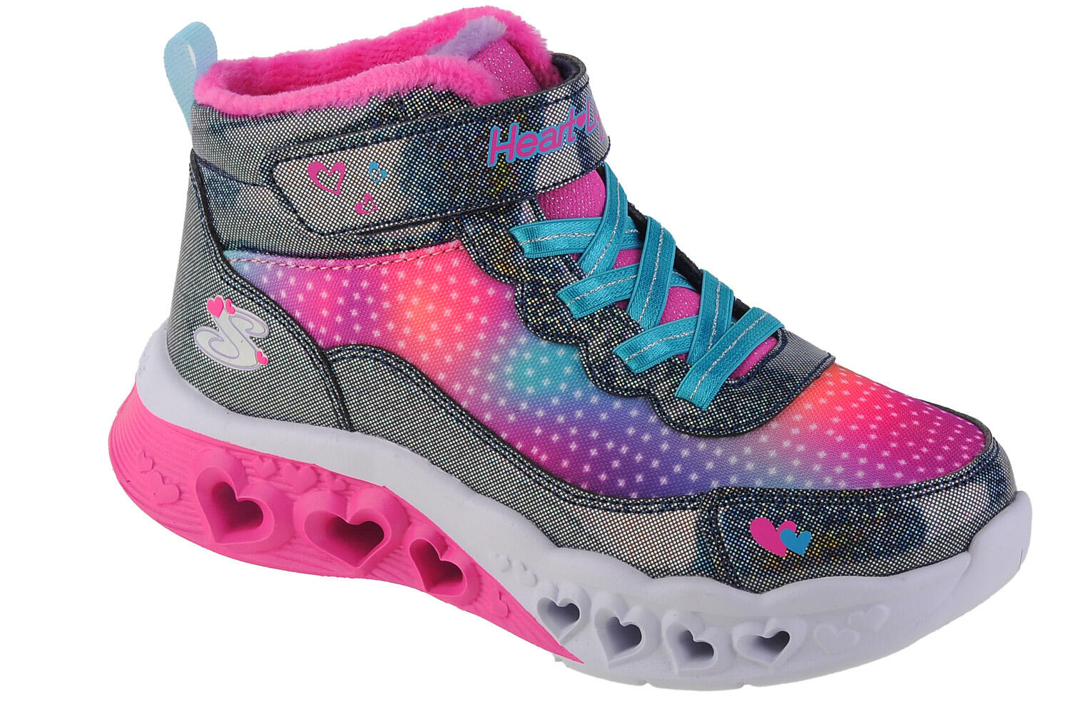Buty zimowe dziewczęce, Flutter Heart Lights - Simple Amor
