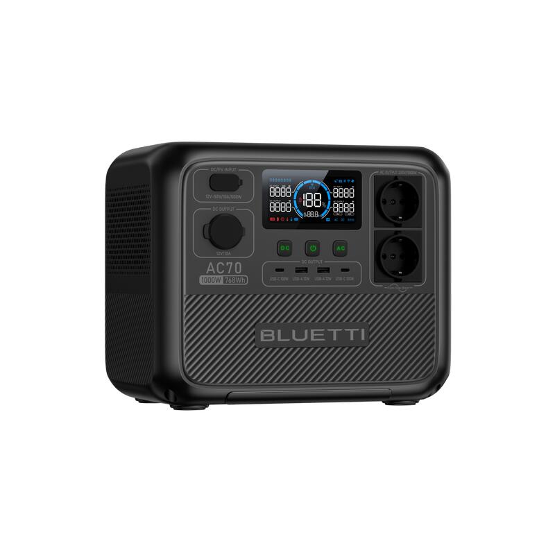 BLUETTI AC2A+MP200 Kit generador solar, 204Wh/300W LiFePO4 Batería para camping