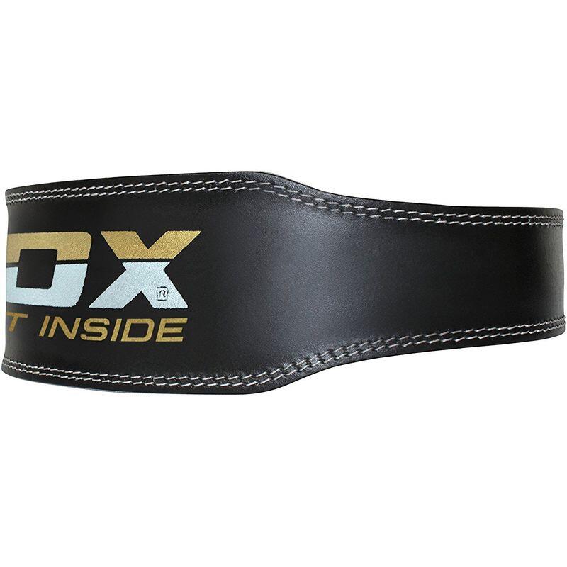 Ceinture de Musculation RDX en Cuir Vachette 6 pour Fitness et  Bodybuilding - Noir