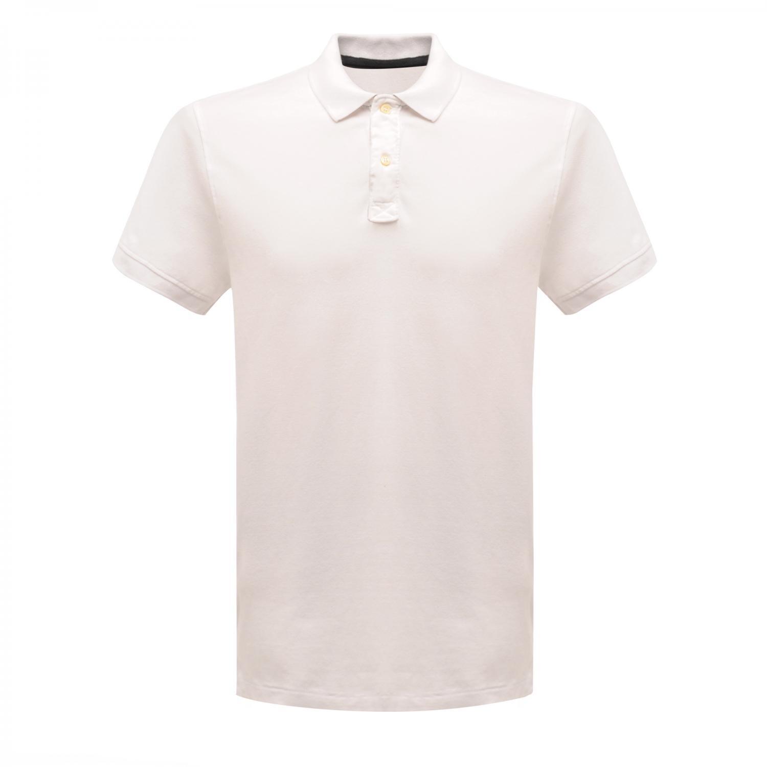 Men's short-sleeved polo shirt (White)