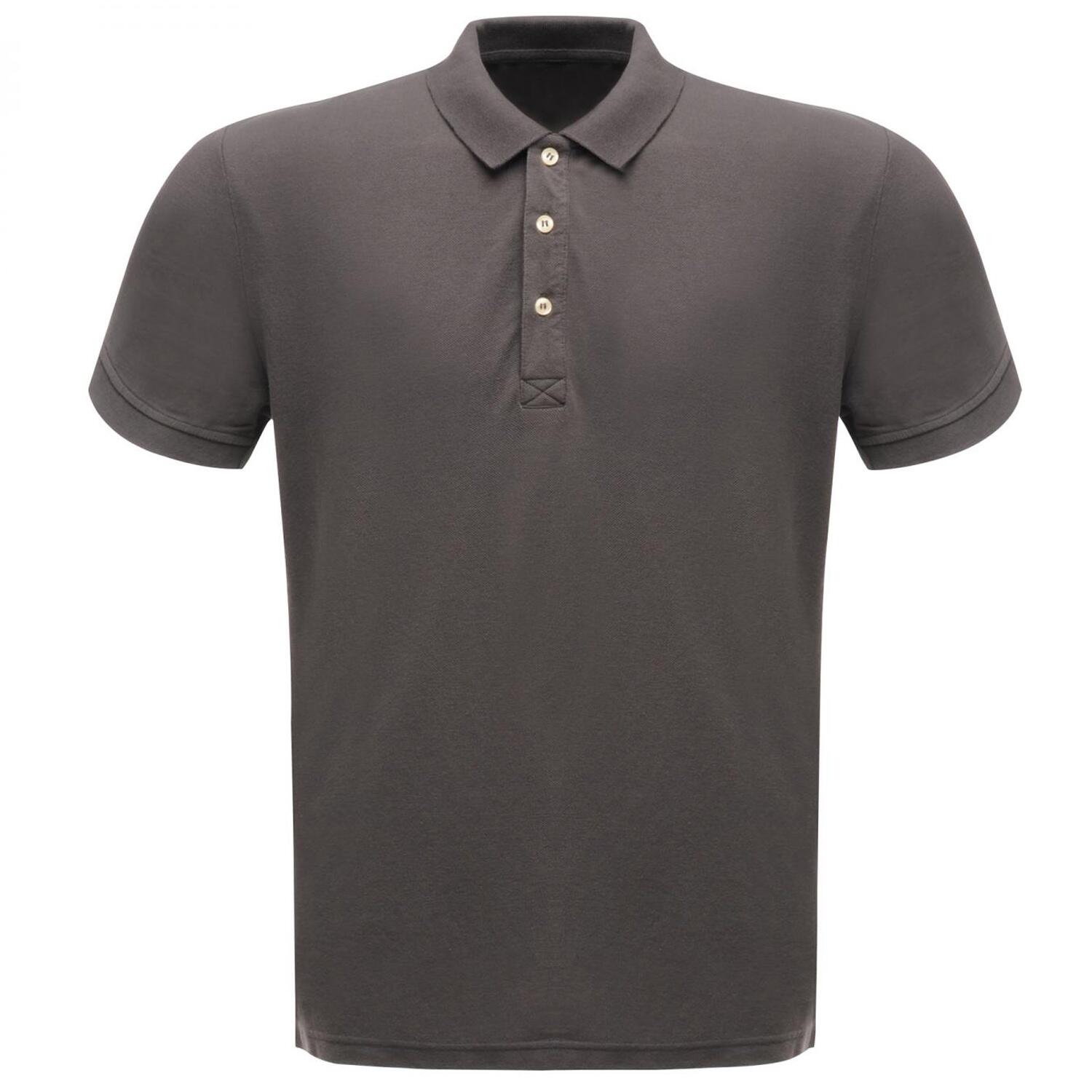 Professional Mens Classic 65/35 Short Sleeve Polo Shirt (Seal Grey) 1/4