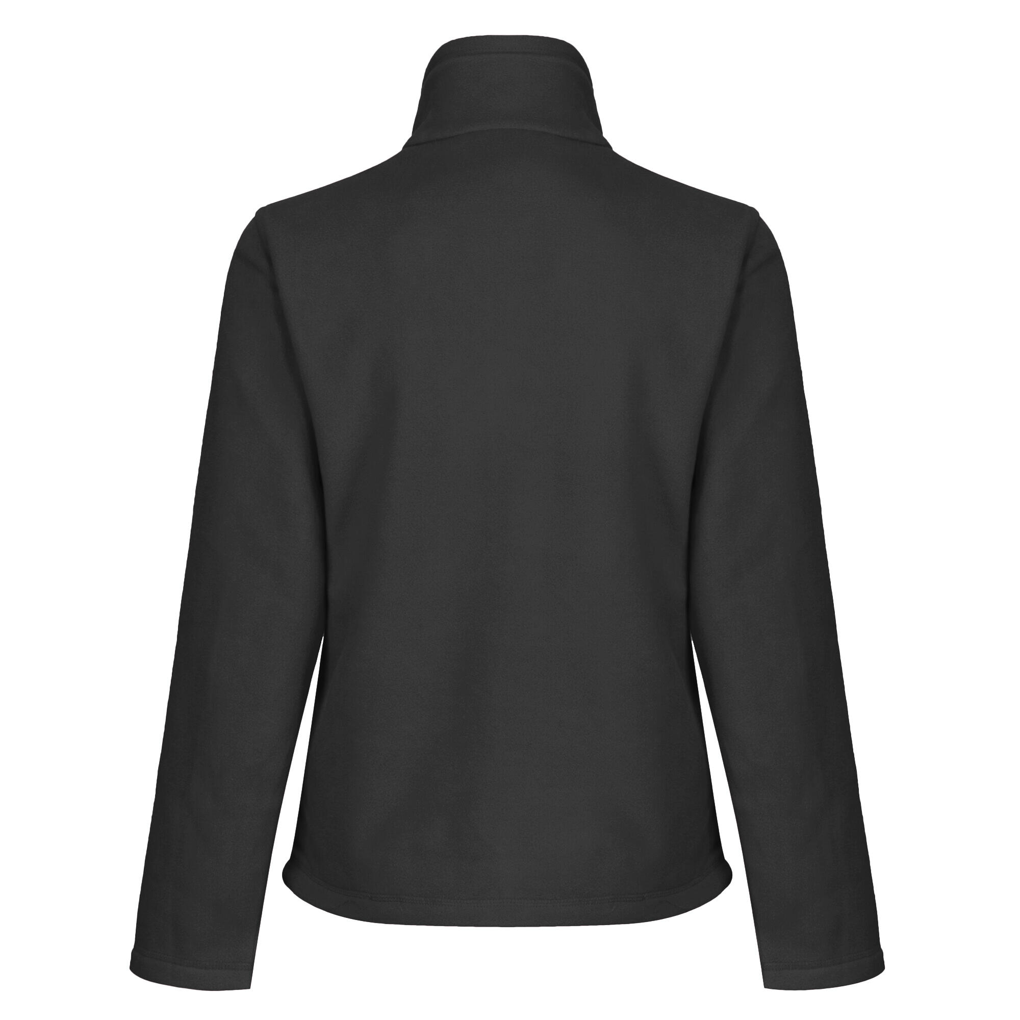 Womens/Ladies FullZip 210 Series Microfleece Jacket (Black) 2/4