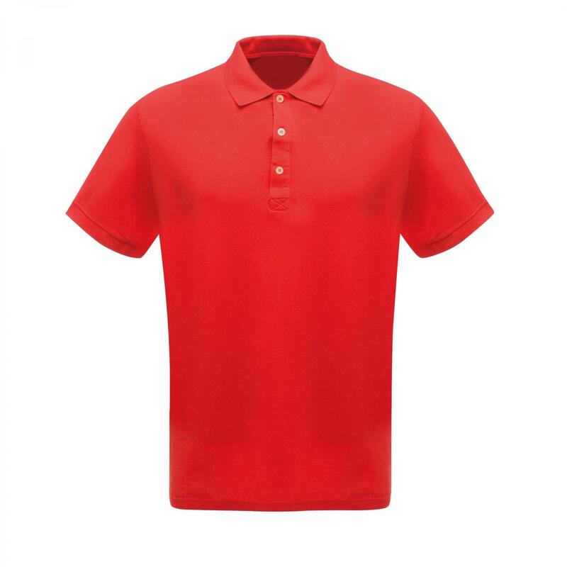 Homem Profissional Clássico 65/35 Camisa Polo de manga curta Vermelho Clássico