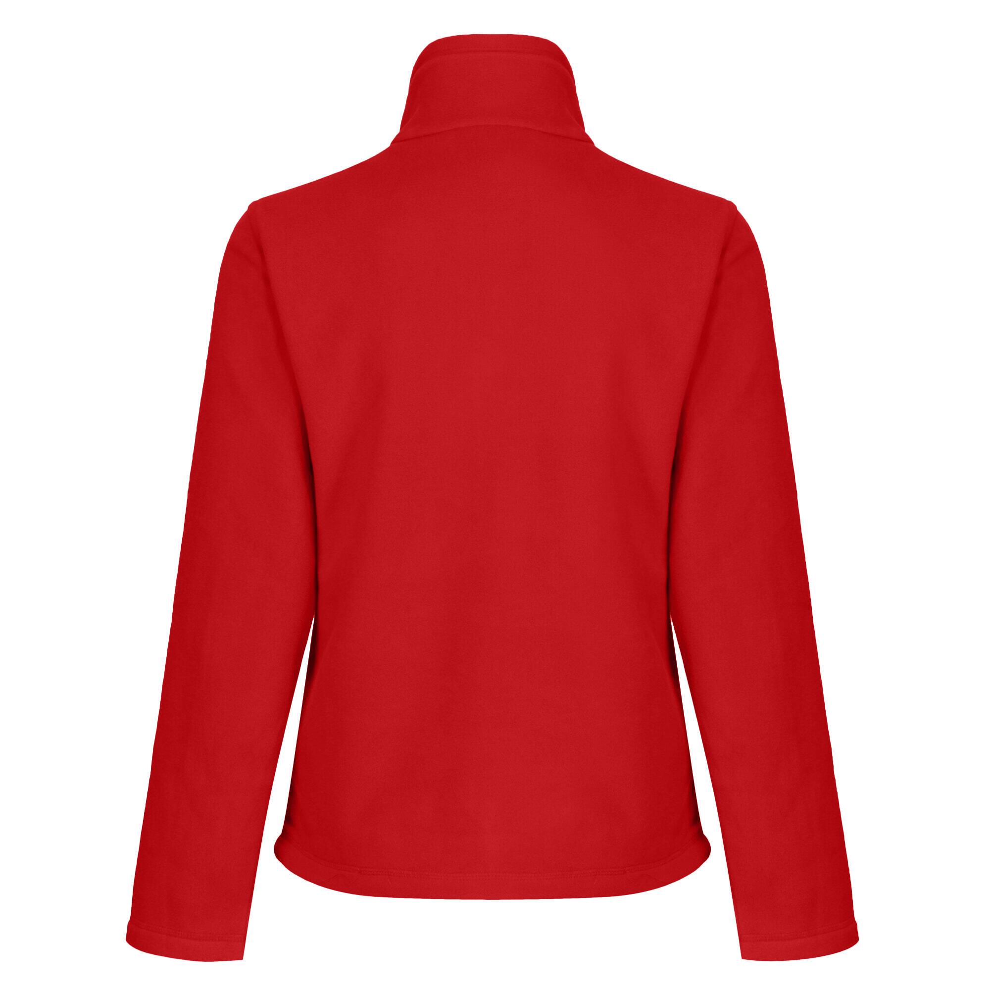 Womens/Ladies Microfleece Full Zip Jacket (Classic Red) 2/4