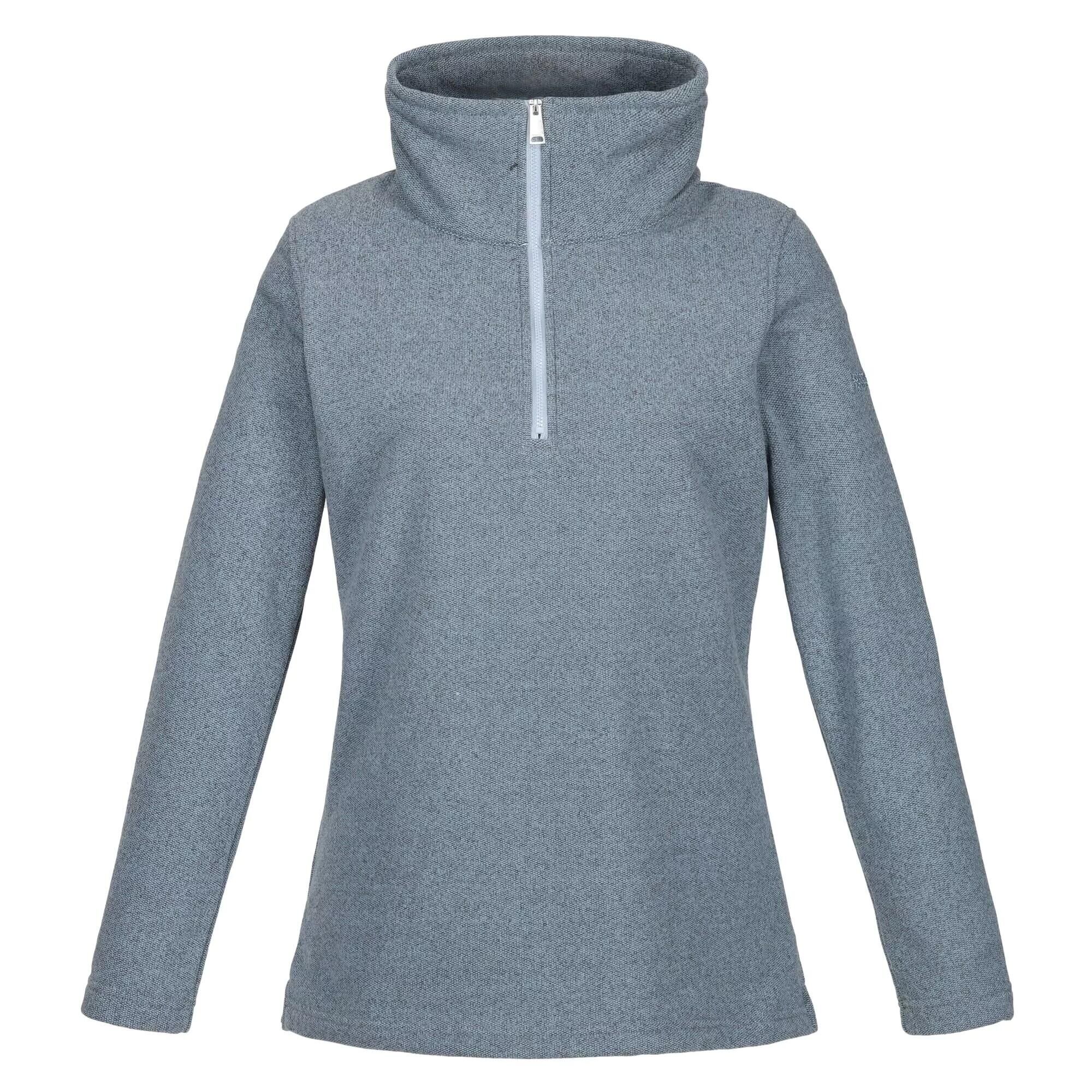 REGATTA Womens/Ladies Kizmit Two Tone Half Zip Fleece Top (Ice Grey)