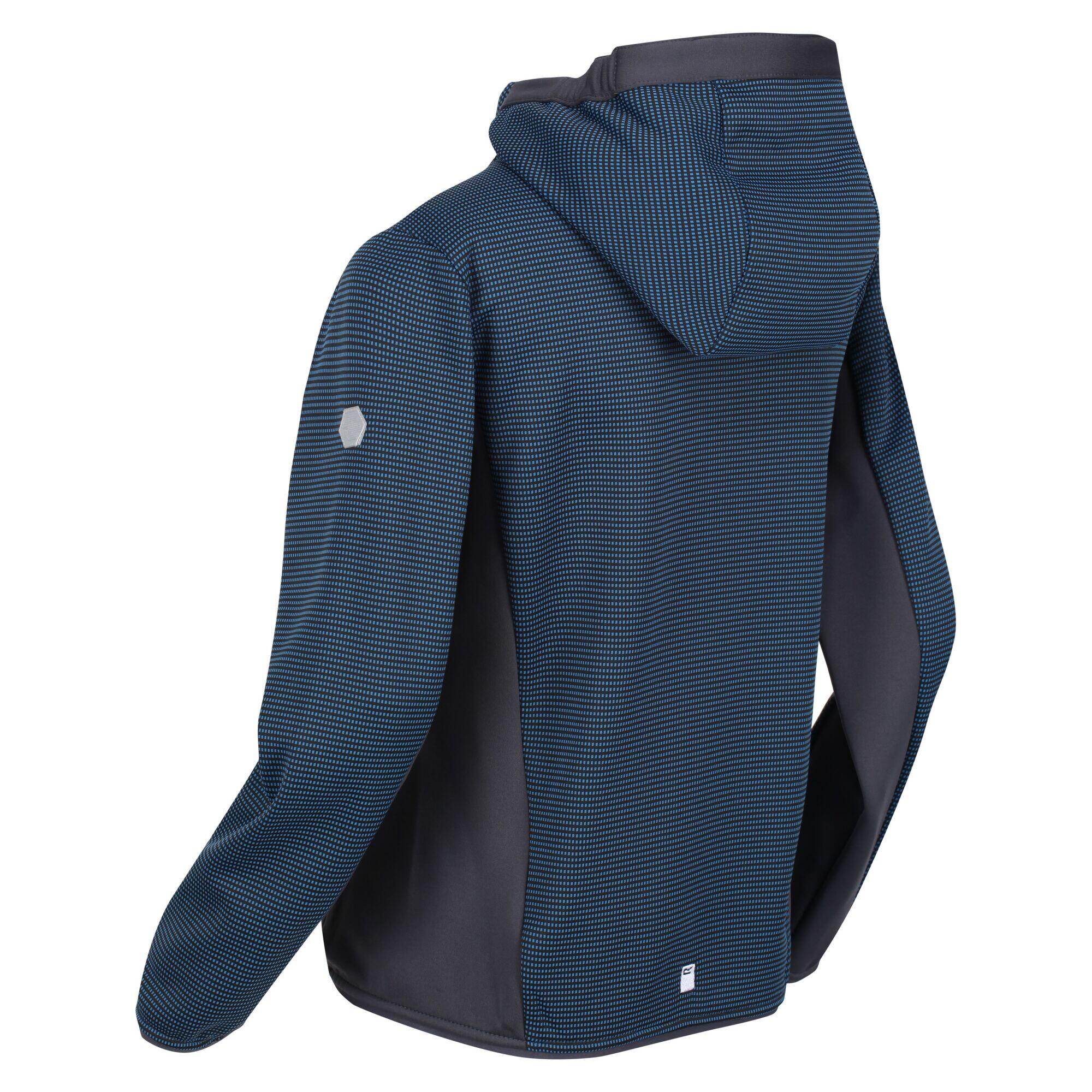 Childrens/Kids Highton Full Zip Fleece Jacket (Imperial Blue/India Grey) 3/5