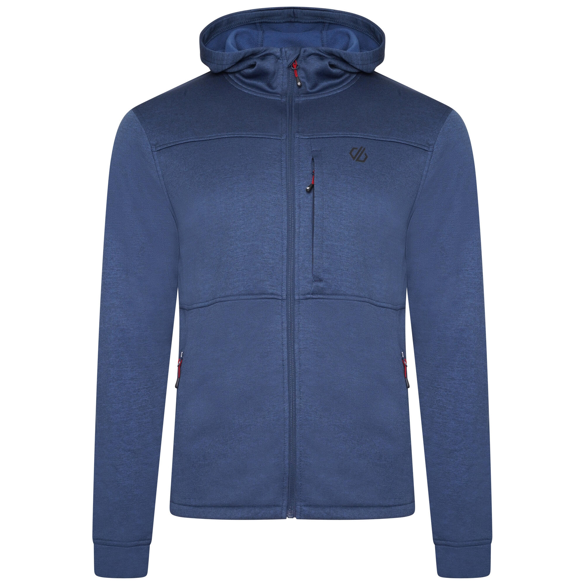 Mens Out Calling Marl Full Zip Fleece Jacket (Moonlight Denim) 1/5