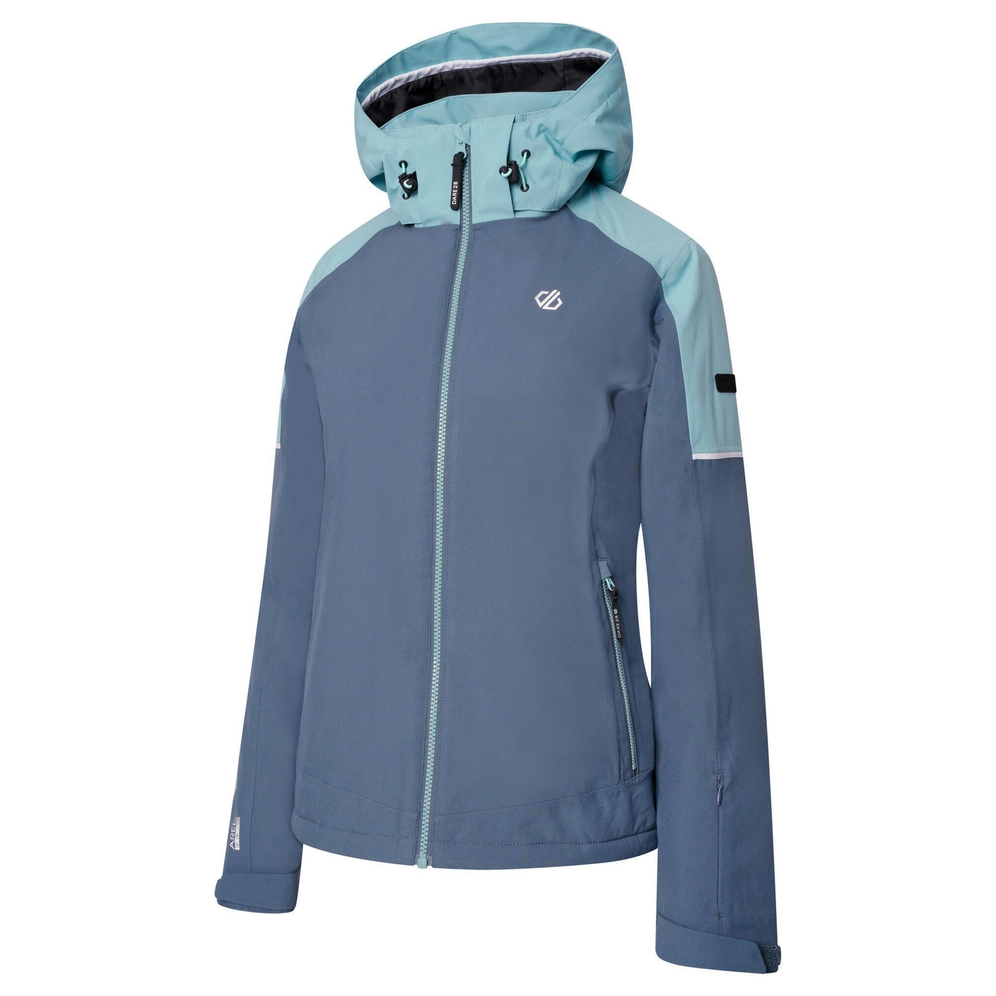 Womens/Ladies Enliven Ski Jacket (Orion Grey/Canton Green) 3/4