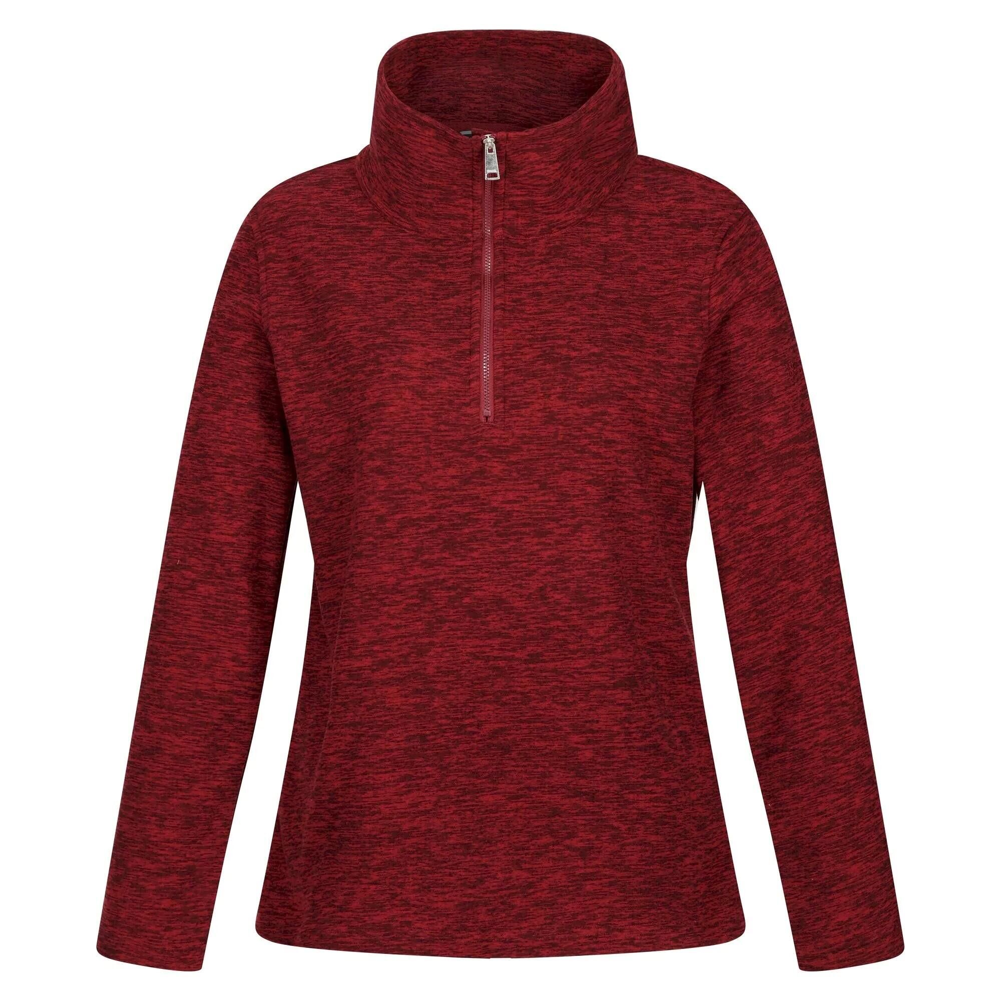 REGATTA Womens/Ladies Kizmitt Marl Half Zip Fleece Top (Cabernet)