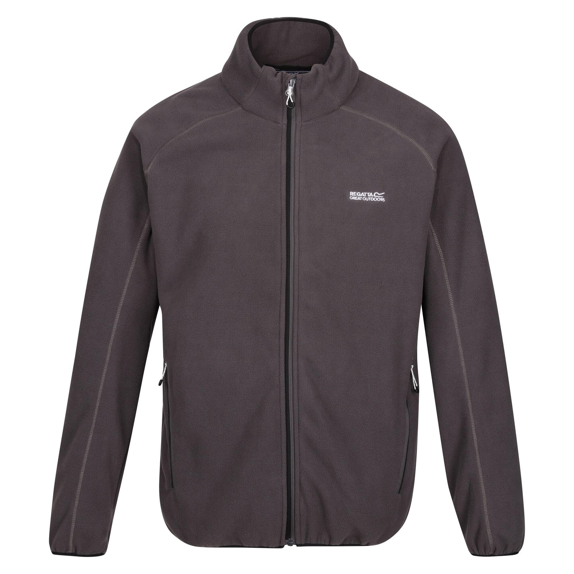 REGATTA Mens Hadfield Full Zip Fleece Jacket (Dark Grey)