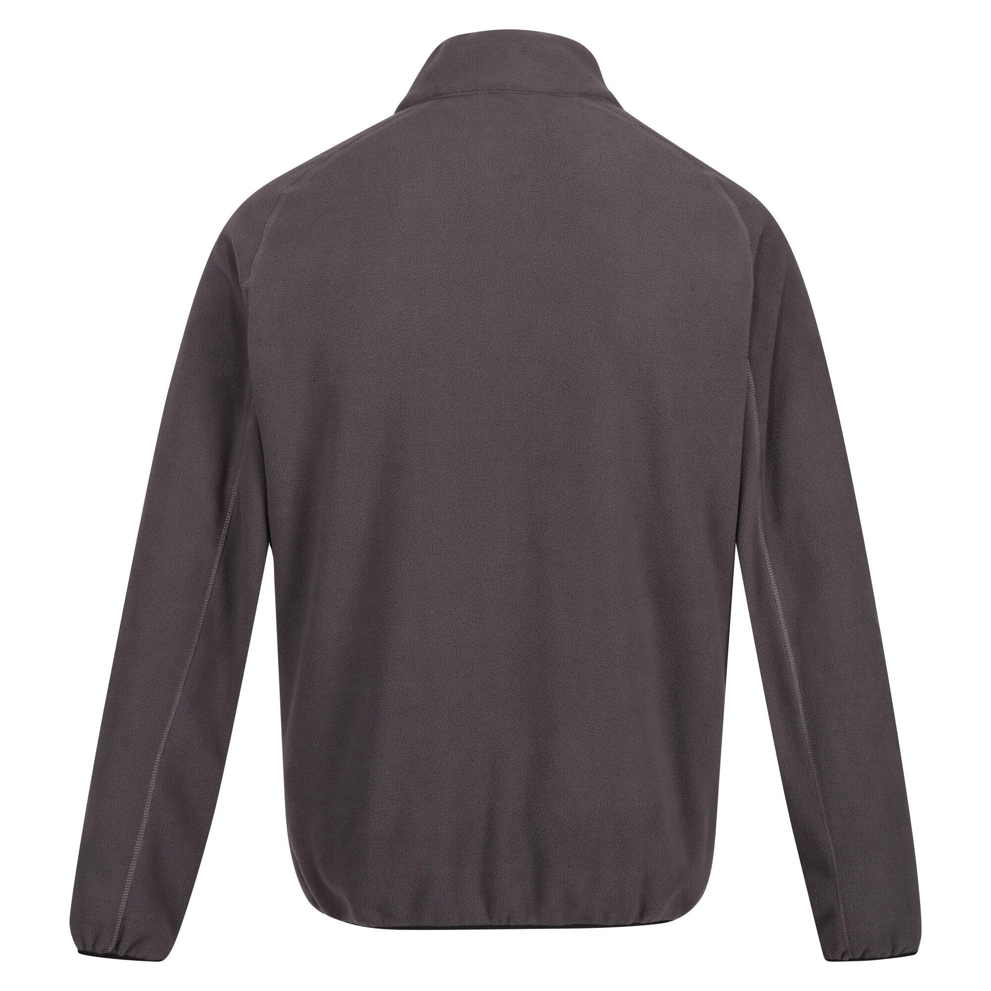 Mens Hadfield Full Zip Fleece Jacket (Dark Grey) 2/4