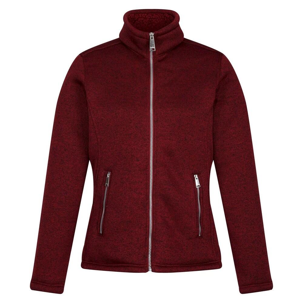 Womens/Ladies Razia II Full Zip Fleece Jacket (Cabernet) 1/5