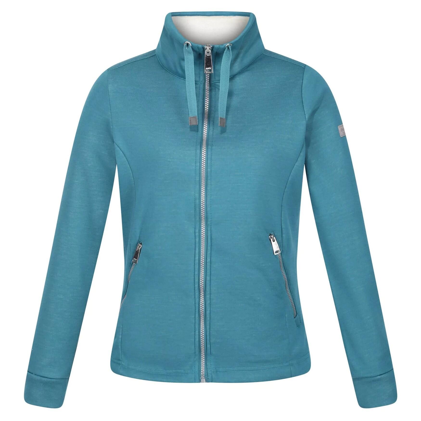 Womens/Ladies Azariah Full Zip Fleece Jacket (Dragonfly/Light Vanilla) 1/5