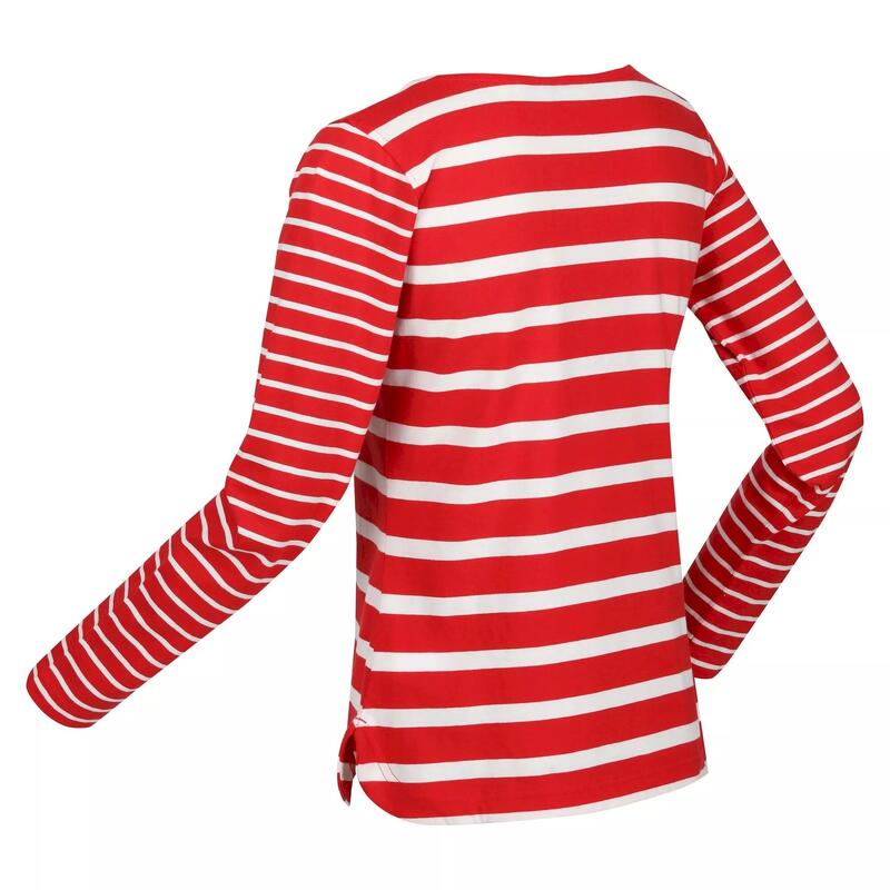 Tshirt FARIDA Femme (Rouge / Blanc)