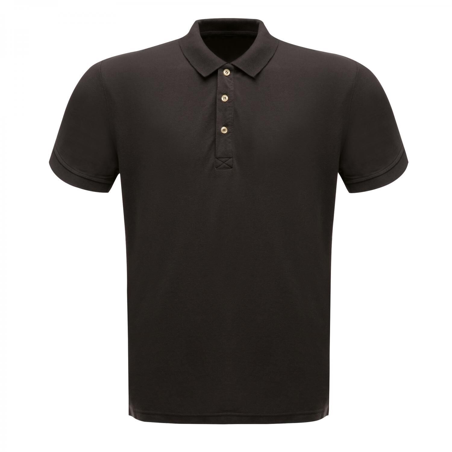 REGATTA Professional Mens Classic 65/35 Short Sleeve Polo Shirt (Black)