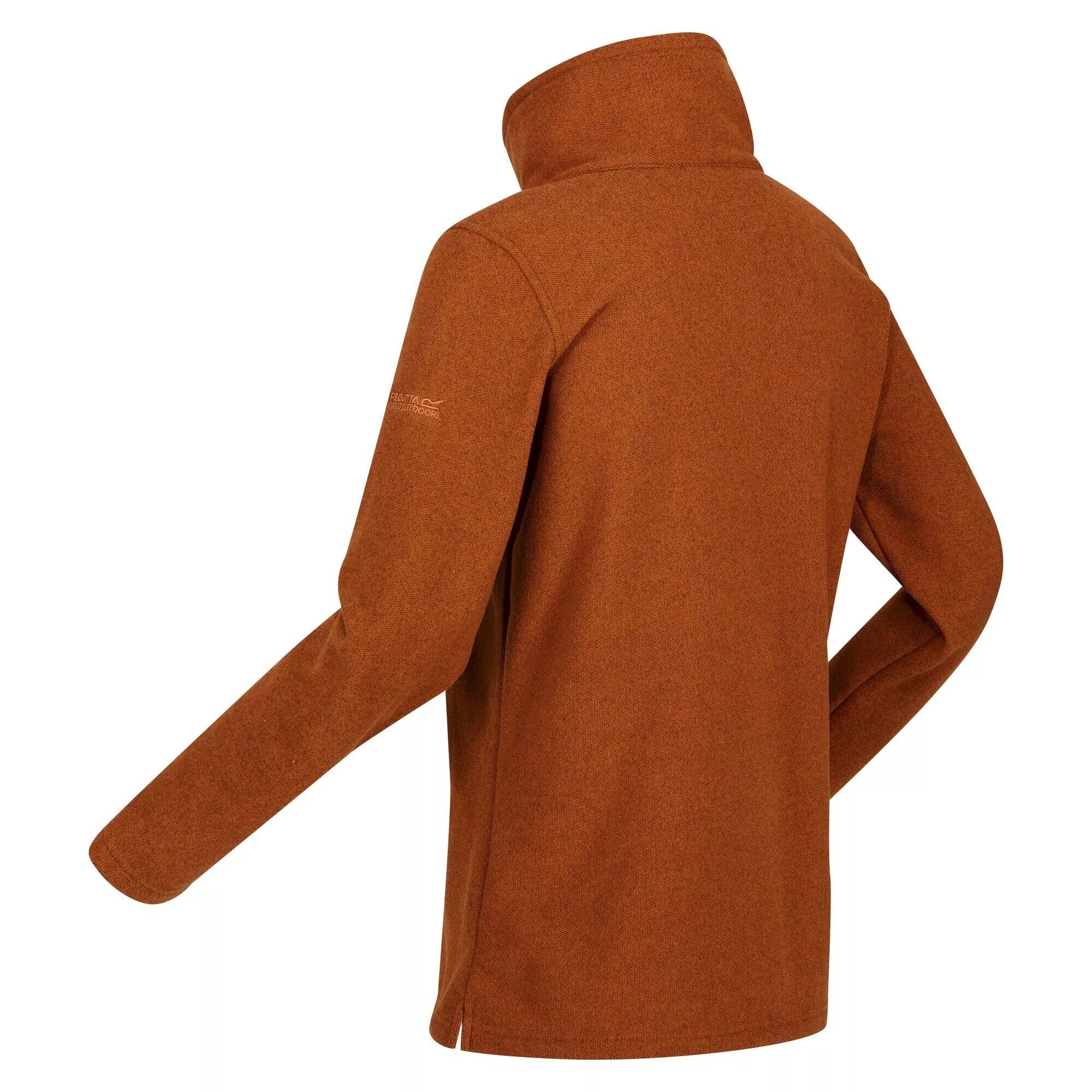 Womens/Ladies Kizmit Two Tone Half Zip Fleece Top (Copper Almond) 4/5