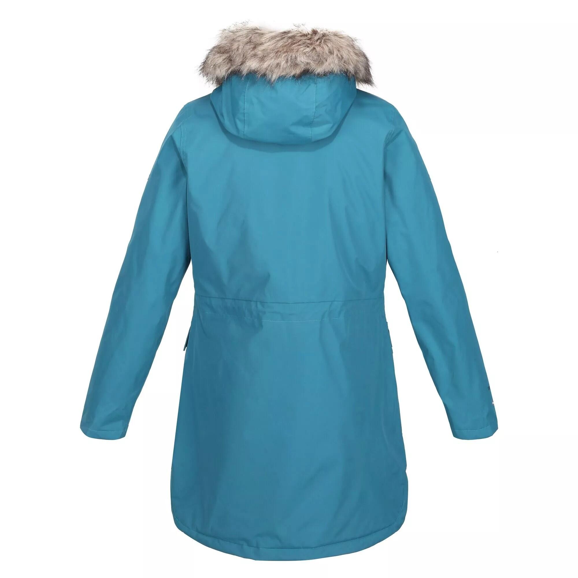 Womens/Ladies Sabinka Faux Fur Trim Parka (Dragonfly) 2/5