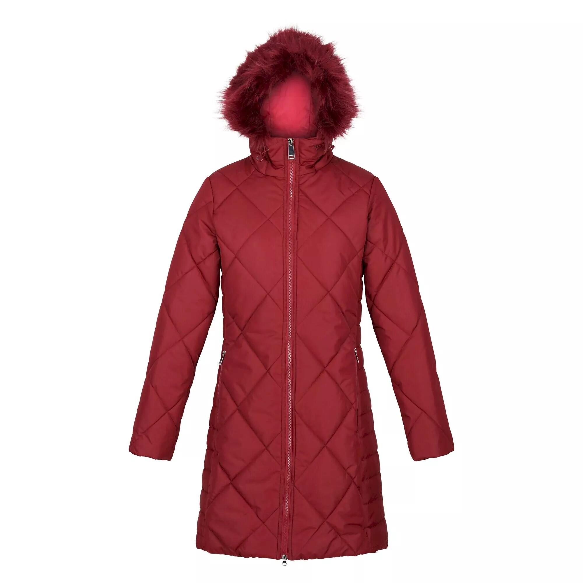 Womens/Ladies Fritha II Insulated Parka (Cabernet) 1/4