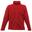 Chaqueta lisa de tejido micro polar con cremallera para hombre Rojo