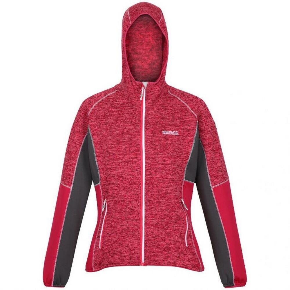 Women's WALBURY fleece jacket (Fluorescent pink / Dark pink)