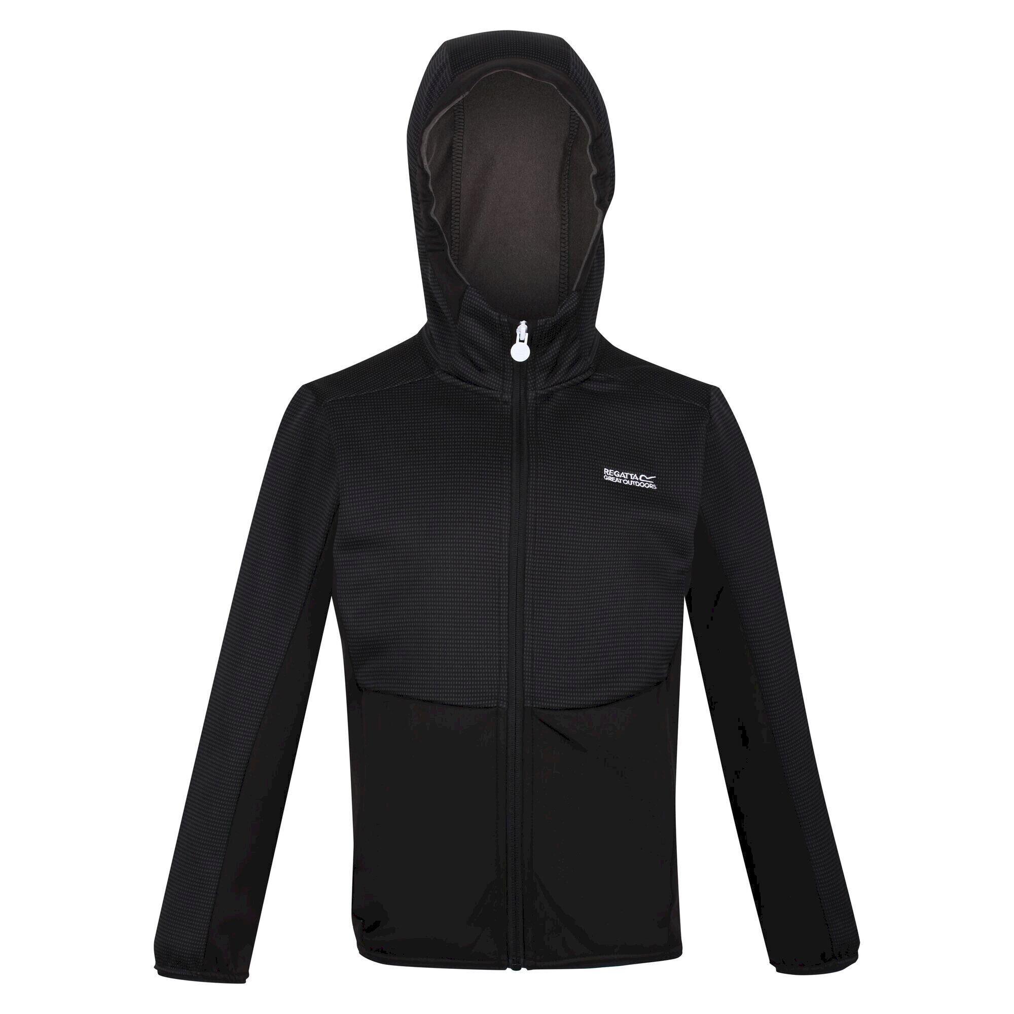 Childrens/Kids Highton Full Zip Fleece Jacket (Black) 1/5