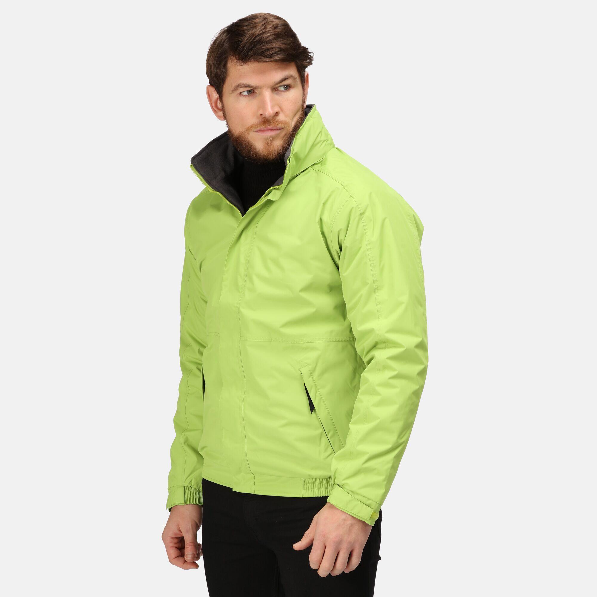 Mens Dover Waterproof Windproof Jacket (Key Lime/Seal) 3/5