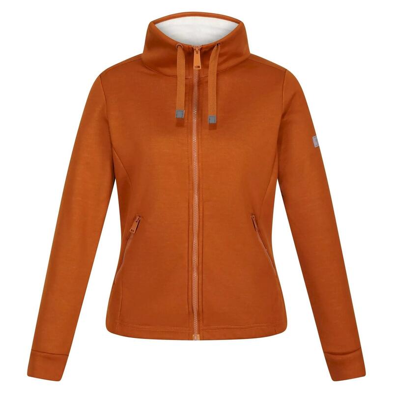 Dames Azariah Full Zip Fleece Jacket (Koperen amandel/lichte vanille)