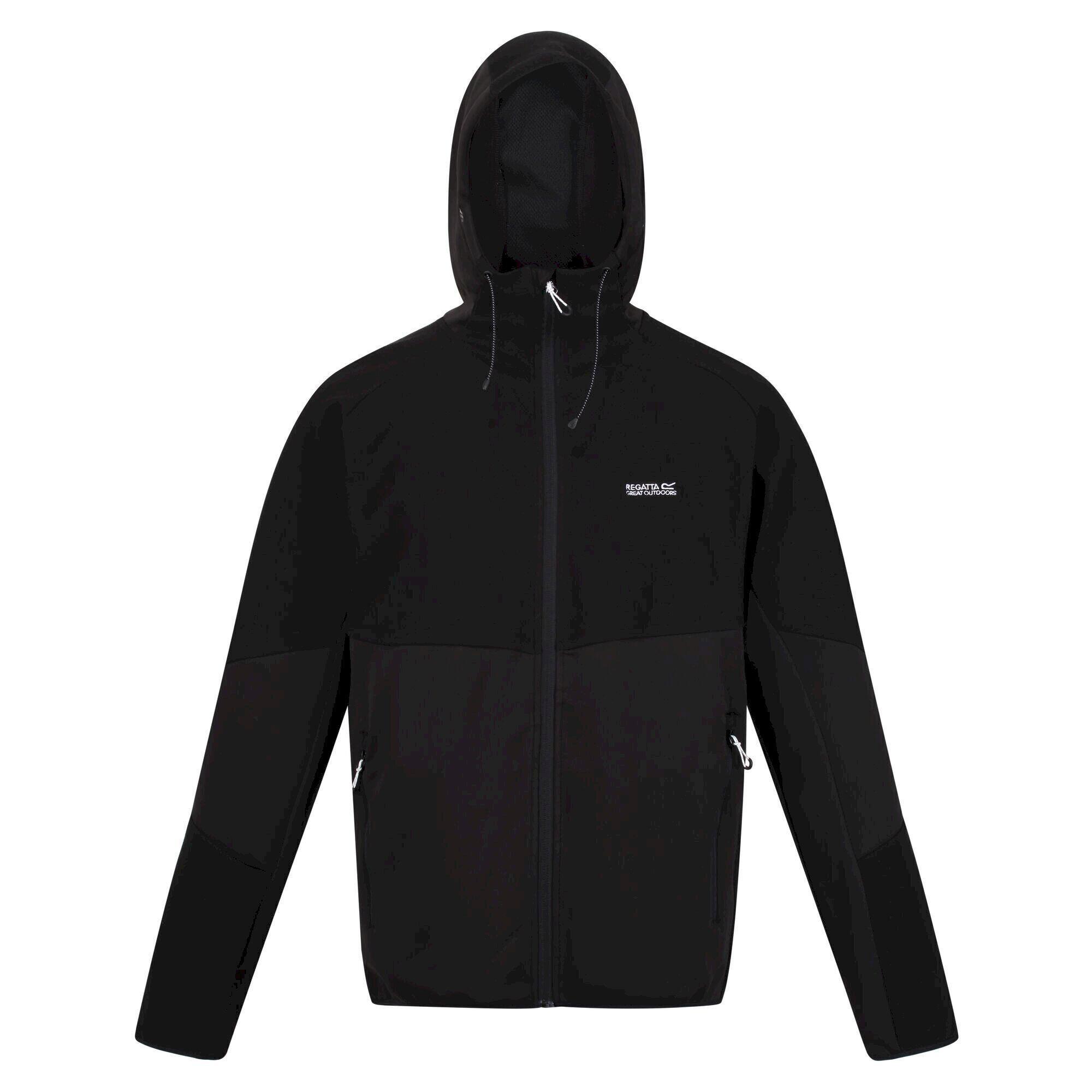 REGATTA Mens Highton Pro Hooded Full Zip Hoodie (Black)