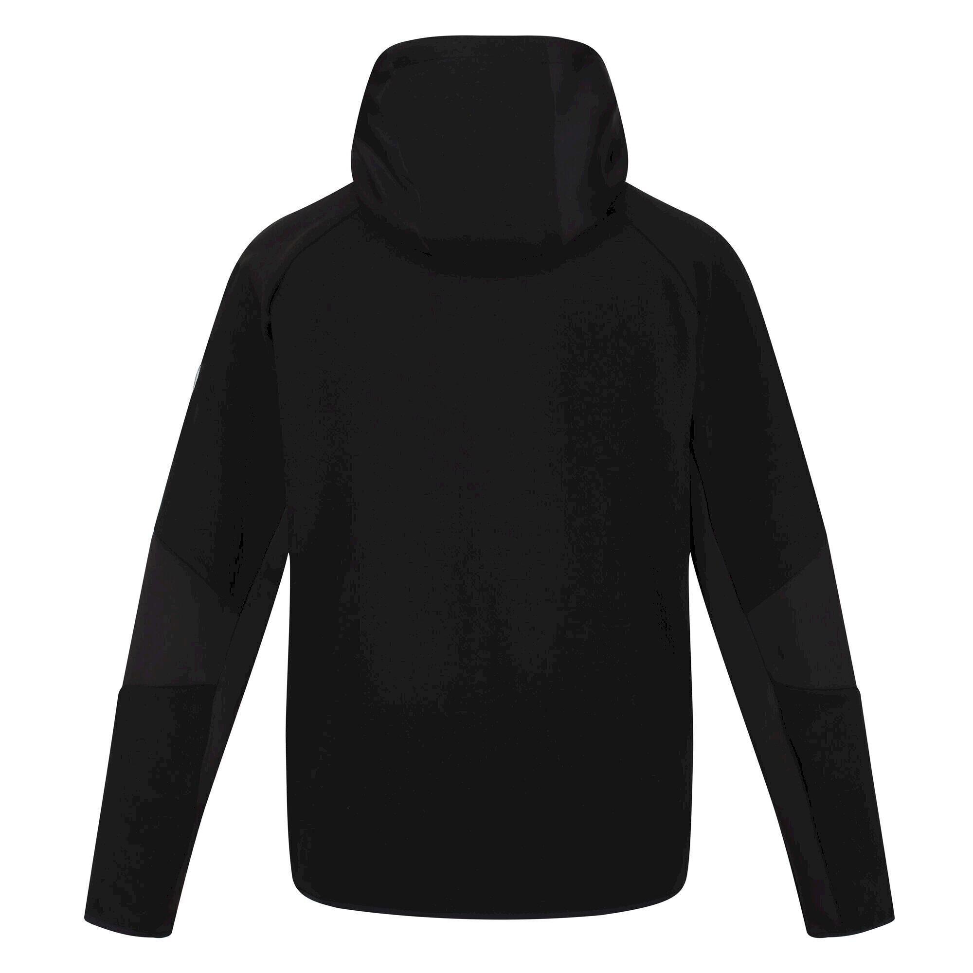 Mens Highton Pro Hooded Full Zip Hoodie (Black) 3/5