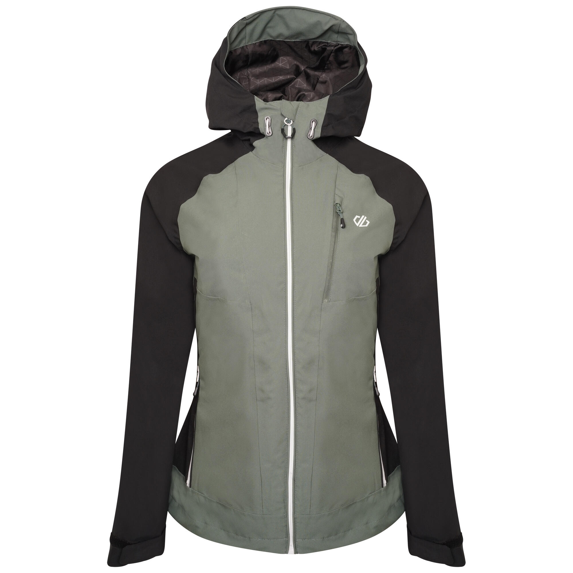 Womens/Ladies Veritas Era Recycled Waterproof Jacket (Duck Green/Black) 1/4