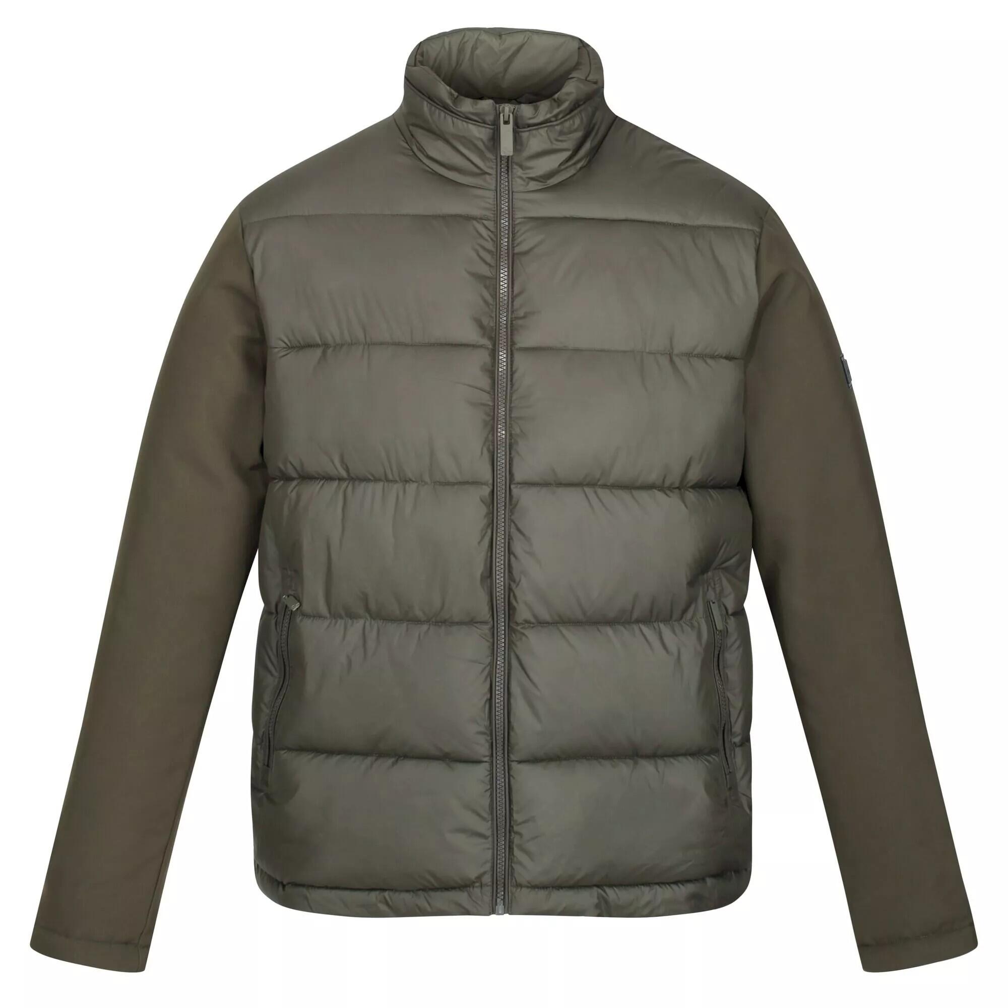 Mens Firmilien Lightweight Puffer Jacket (Dark Khaki) 1/5