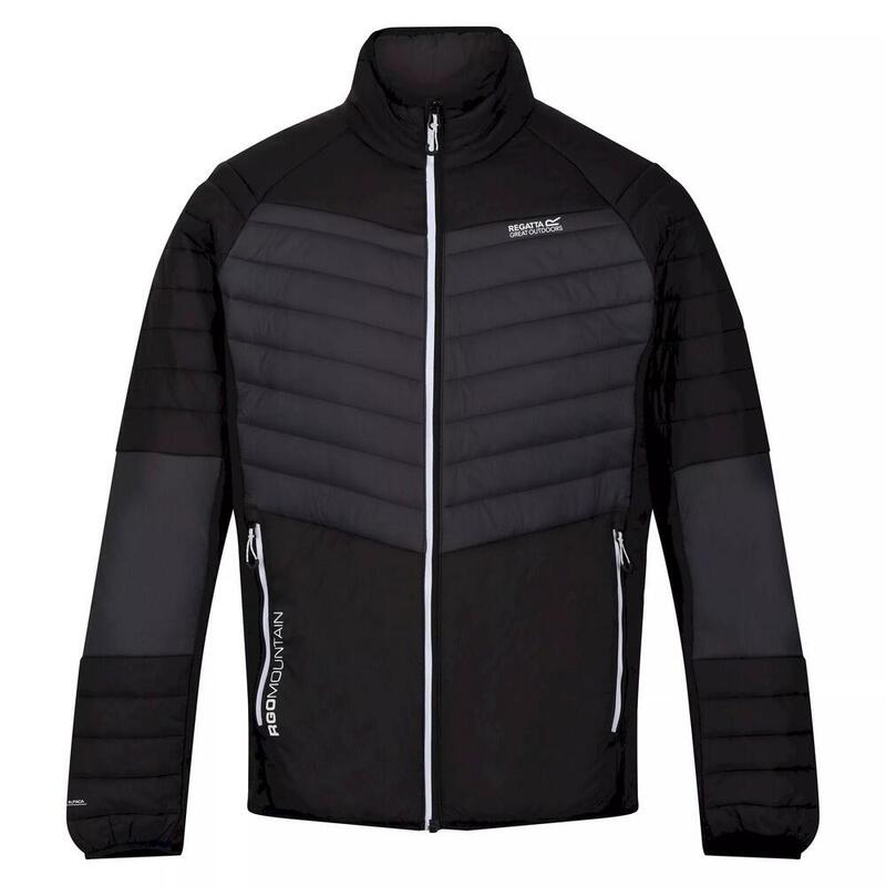 Chaqueta Softshell Halton VI para Hombre Gris Oscuro, Negro