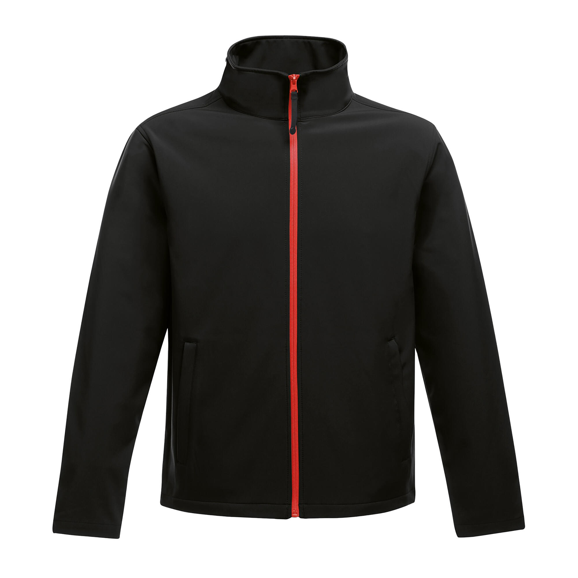 Uomo Giacca softshell ABLAZE (nero/rosso)