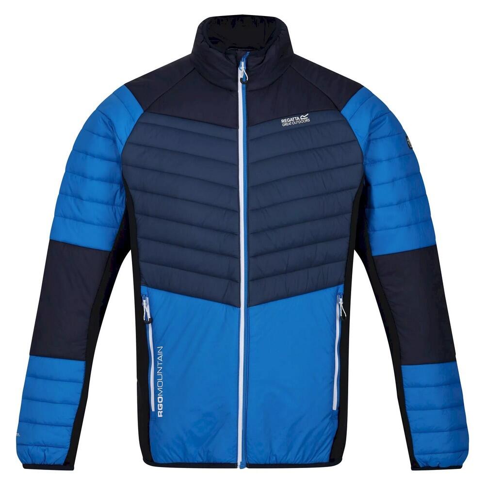 HALTON Men's softshell jacket (Light navy / Dark blue)