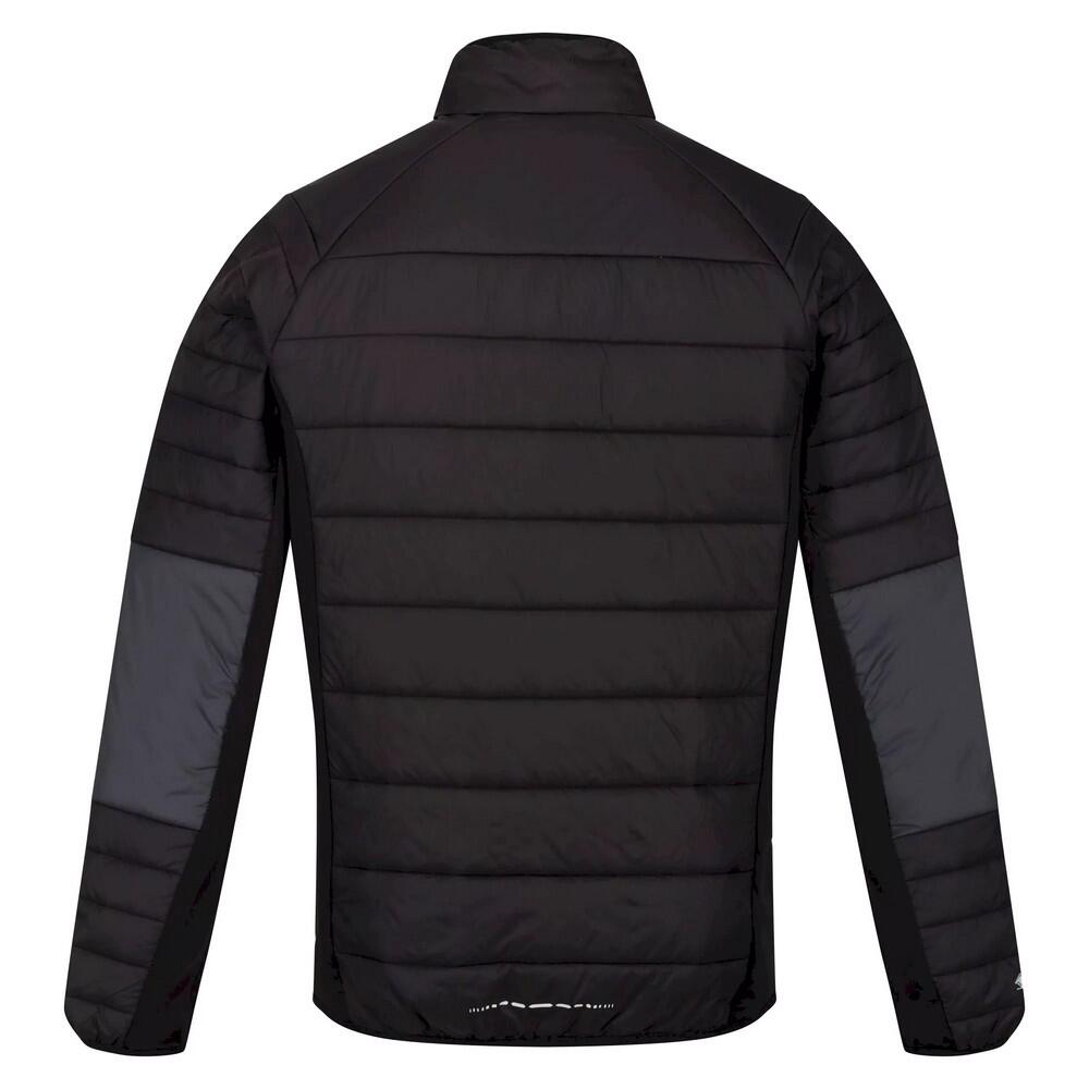 Mens Halton VI Soft Shell Jacket (Dark Grey/Black) 2/4