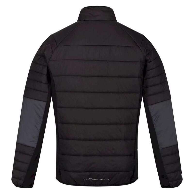 Chaqueta Softshell Halton VI para Hombre Gris Oscuro, Negro