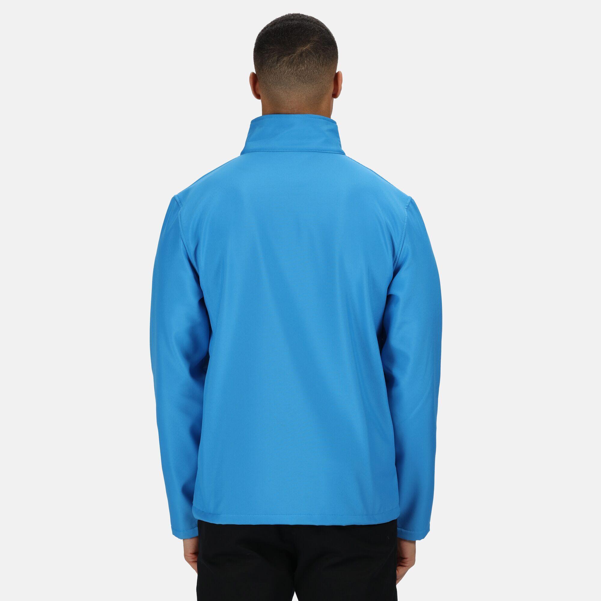 Standout Mens Ablaze Printable Softshell Jacket (French Blue/Navy) 3/5