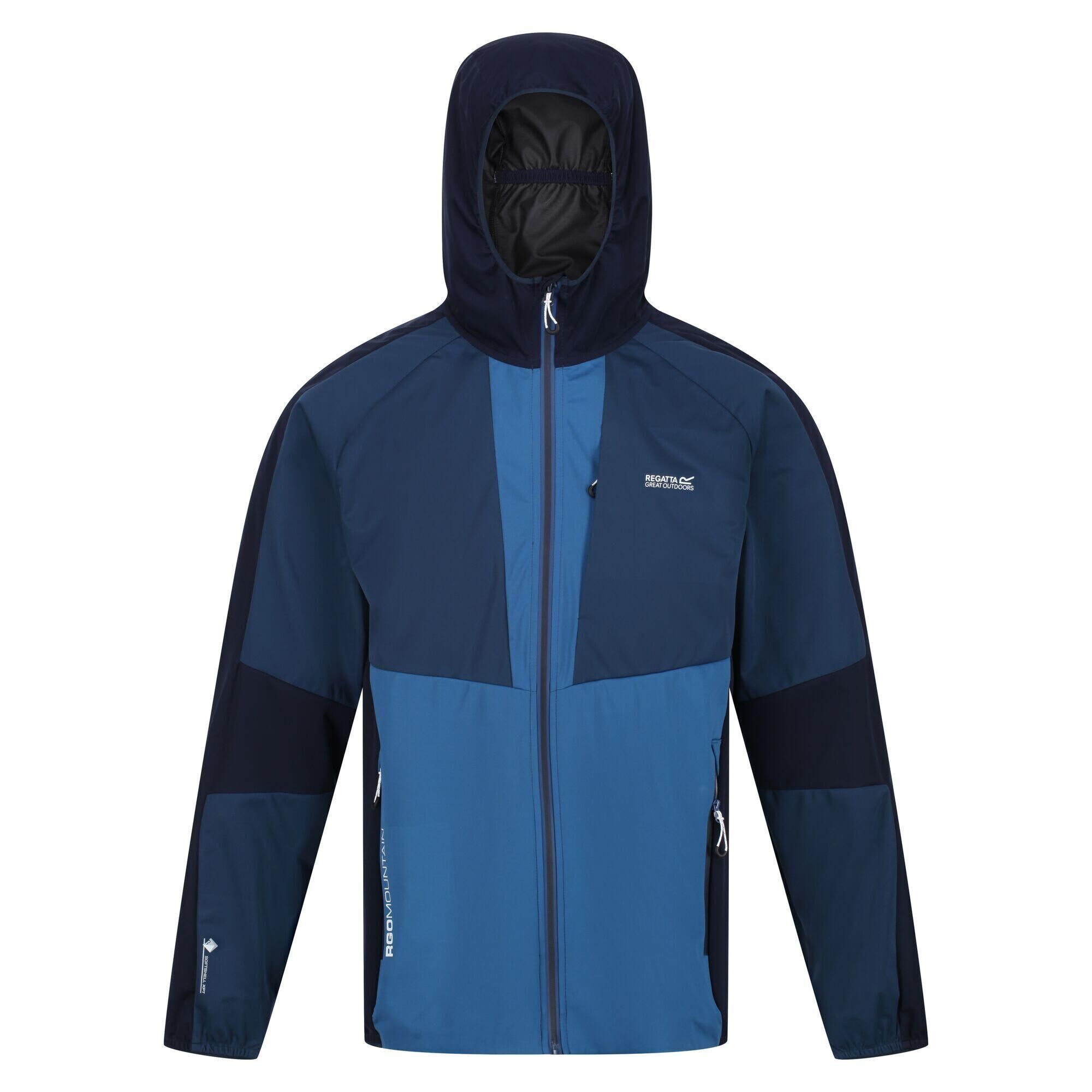 REGATTA Mens Tarvos V Soft Shell Jacket (Moonlight Denim/Dynasty Blue)