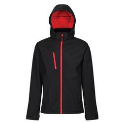 Chaqueta Softshell Venturer para Hombre Negro, Rojo