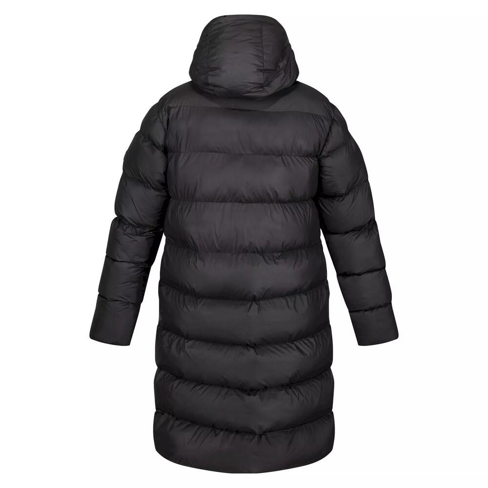 Mens Hallin Long Length Padded Jacket (Black) 2/4