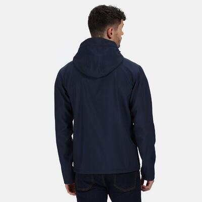 Heren 3 layer membrane soft shell jas (zwart)