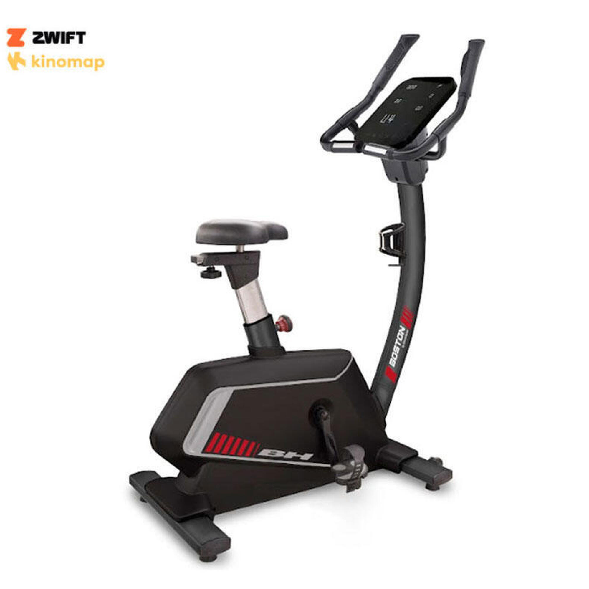 Bh Fitness - Vélo D'Exercice - Boston -kinomap,zwift -inertie 9kg -poids L'Utilisateur 150kg - Vélo D'Appartement - Noir|rouge - Taille Unique - Decathlon