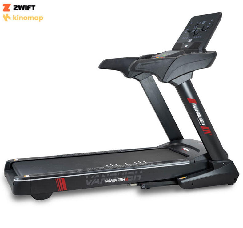 Passadeira de correr - vanquish ii - kinomap,zwift - 22km/h - 150x55cm - led