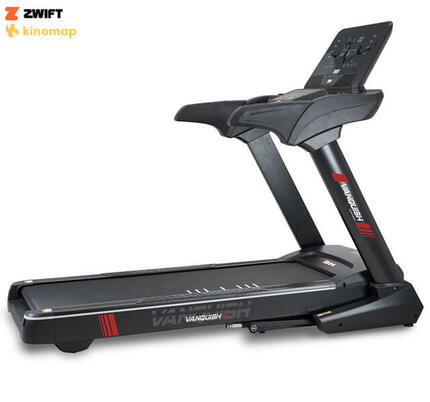 Tapis de course - Vanquish II - Kinomap,Zwift - 22km/h - 150x55cm - LED