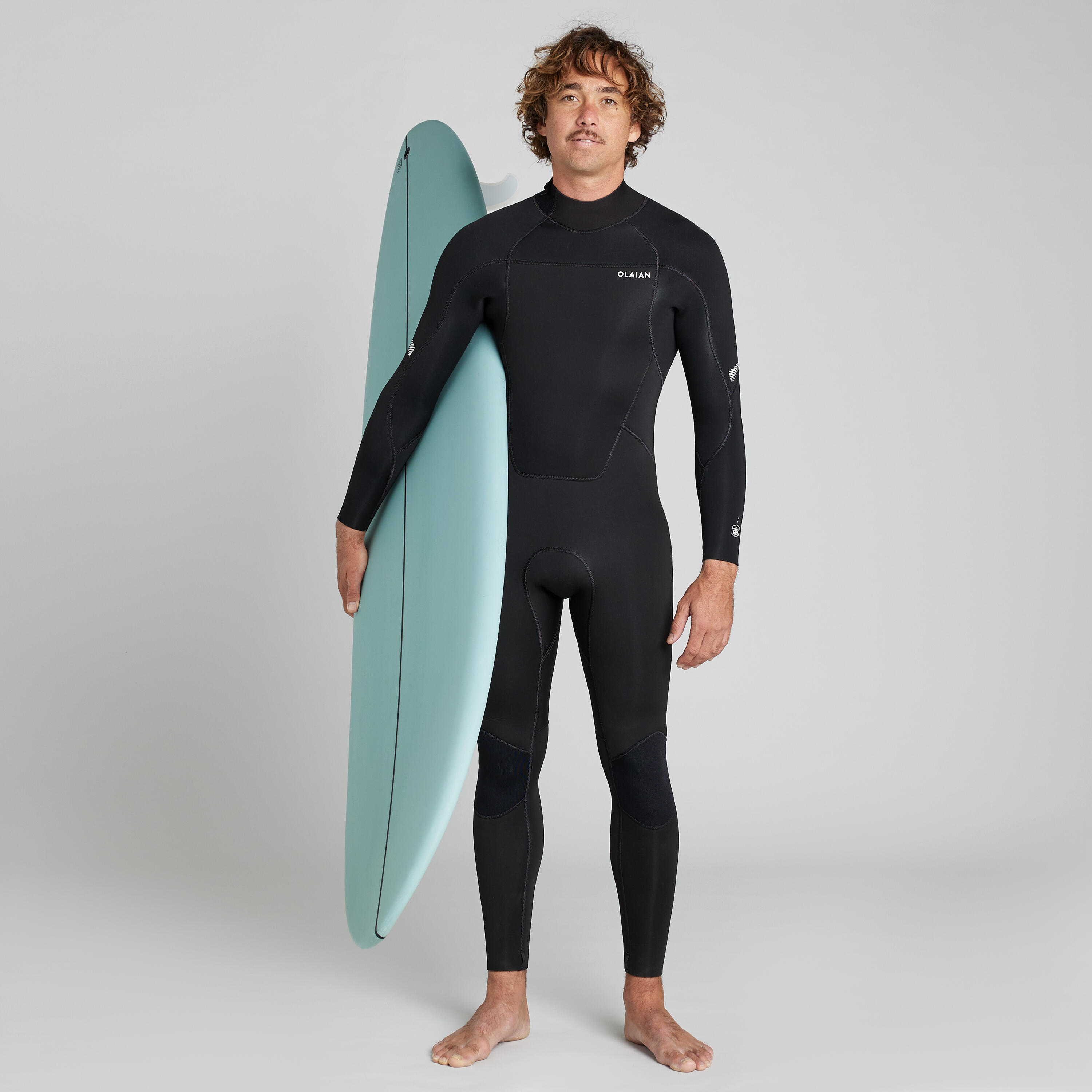 Seconde vie - SURF 500 4/3 Neoprene wetsuit mm men Black - VERY GOOD