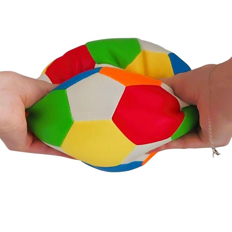Softball für Kinder, Ø 18 cm, im bunten Fußballdesign, extra weich