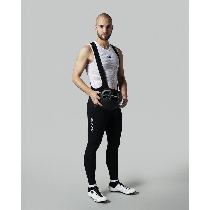 Intermediate Pantaloni Lungi Ciclism cu Bretele Căptușiți Iarnă