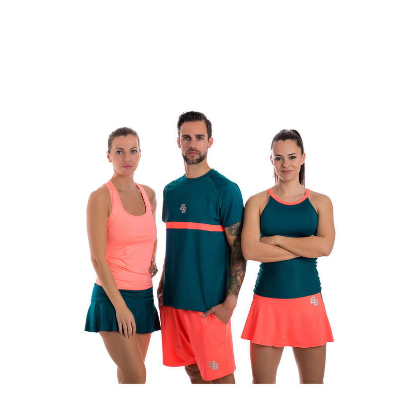 Basic donkergroene dames padel- en tennisrok bb van belén berbel xl