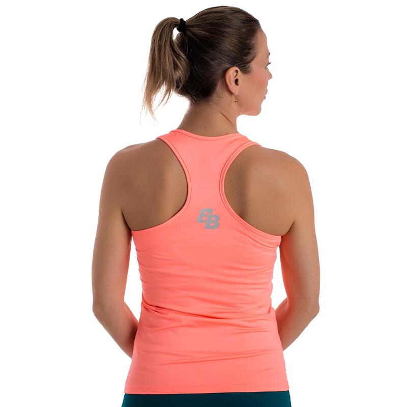 Camiseta bb by belén berbel de pádel y tenis de mujer basica coral light l